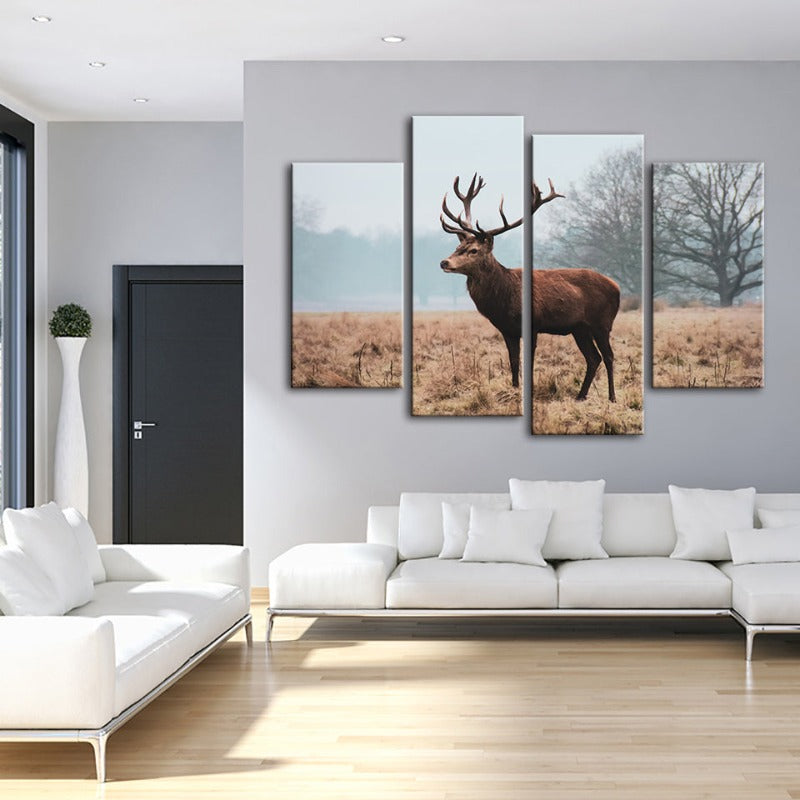 Serene Wilderness: 4-Piece Canvas Art Set