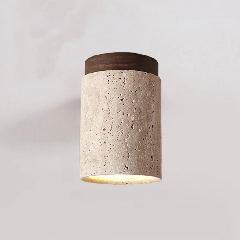 Chandelier with Stone Accents for Hallway and Entryway