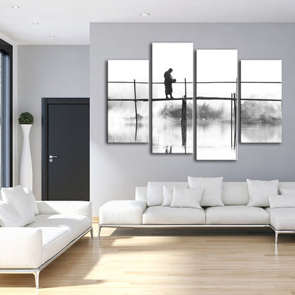 Tranquil Waterscape - Four-Piece Canvas Art Set