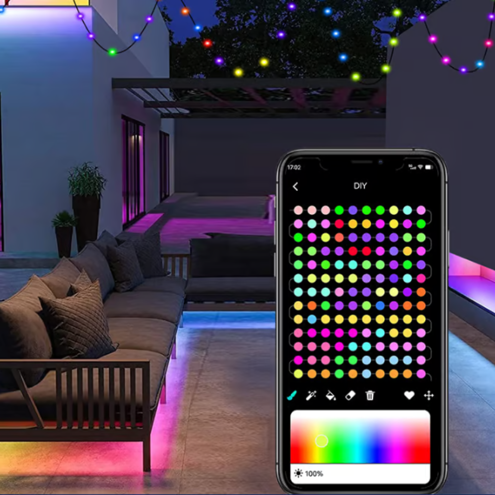 LuminousWave – Smart Color-Change Outdoor Lighting