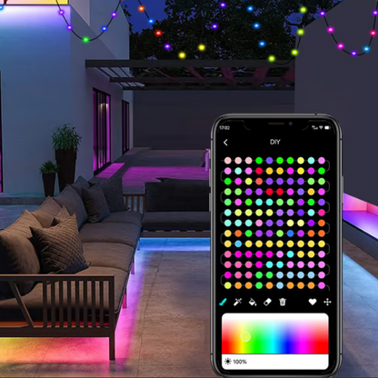 LuminousWave – Smart Color-Change Outdoor Lighting