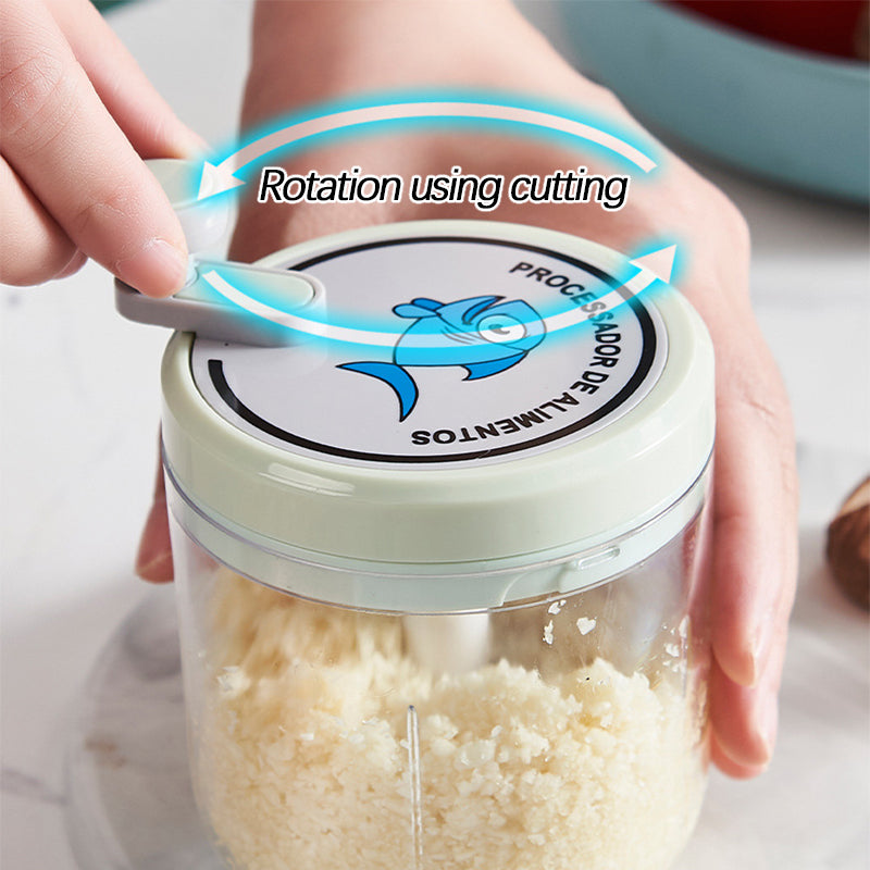 Manual Portable Vegetable and Garlic Chopper for Quick Food Prep