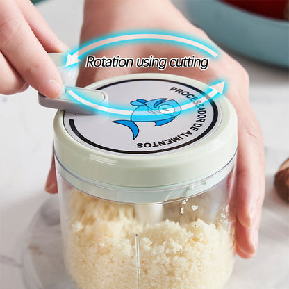 Manual Portable Vegetable and Garlic Chopper for Quick Food Prep