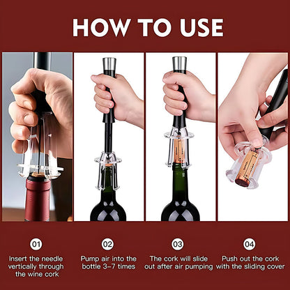 Corkscrew Wine Opener Set with Air Pump