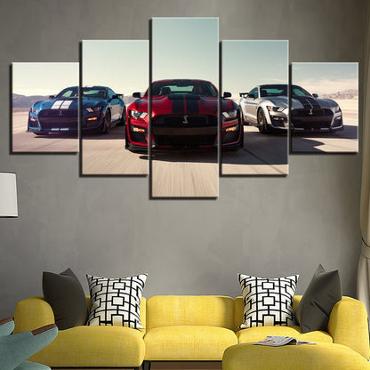 Dynamic Racing Canvas Art Set - 5 Piece Collection