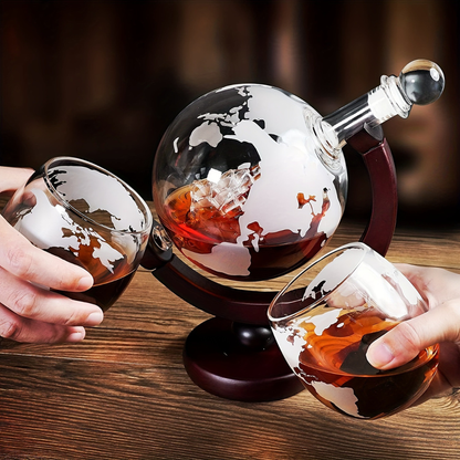 Whiskey Globe Glass Set – Premium Drinking Glasses for Enthusiasts