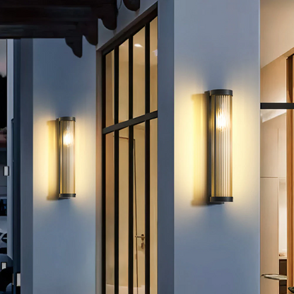Modern Waterproof Exterior Light Fixture - LED Wall Sconce for Outdoors