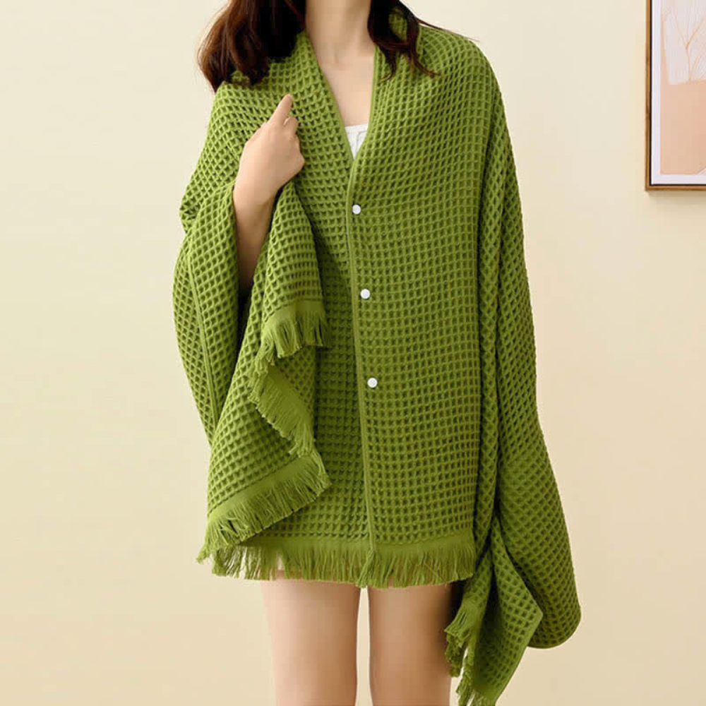 Luxurious Cotton Waffle Bath Towel & Shawl