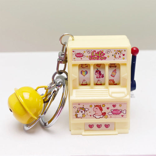 Slot Machine Keychain – Fun Novelty Accessory