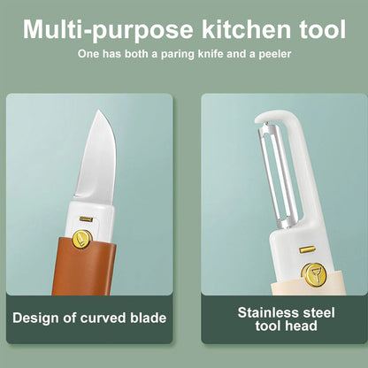 Versatile 2-in-1 Kitchen Peeler and Cutter