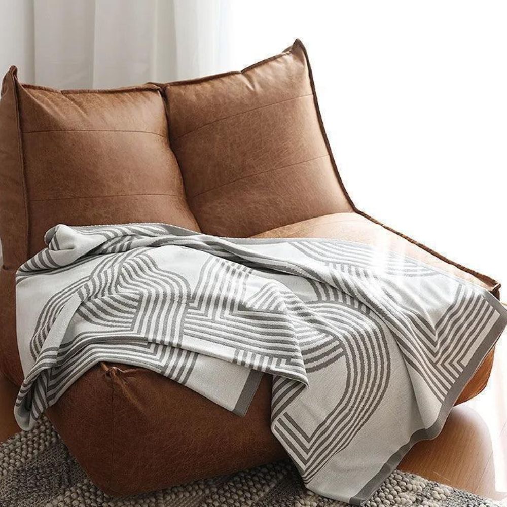 Cozy Haven Reversible Knit Throw Blanket