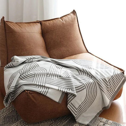 Cozy Haven Reversible Knit Throw Blanket