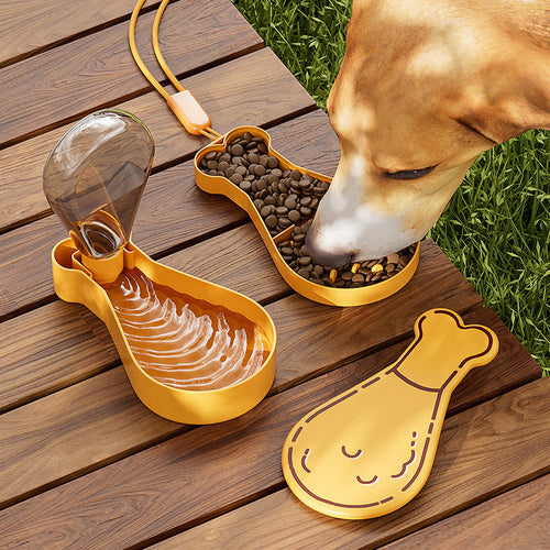 Portable Pet Feeding Solution - Fun Drumstick Style