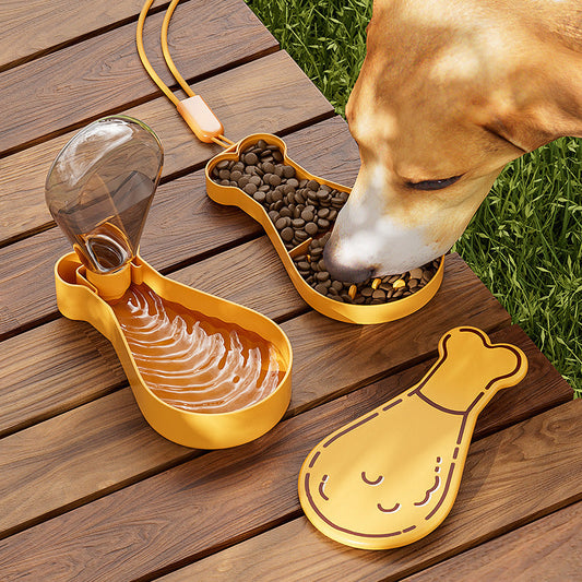 Portable Pet Feeding Solution - Fun Drumstick Style