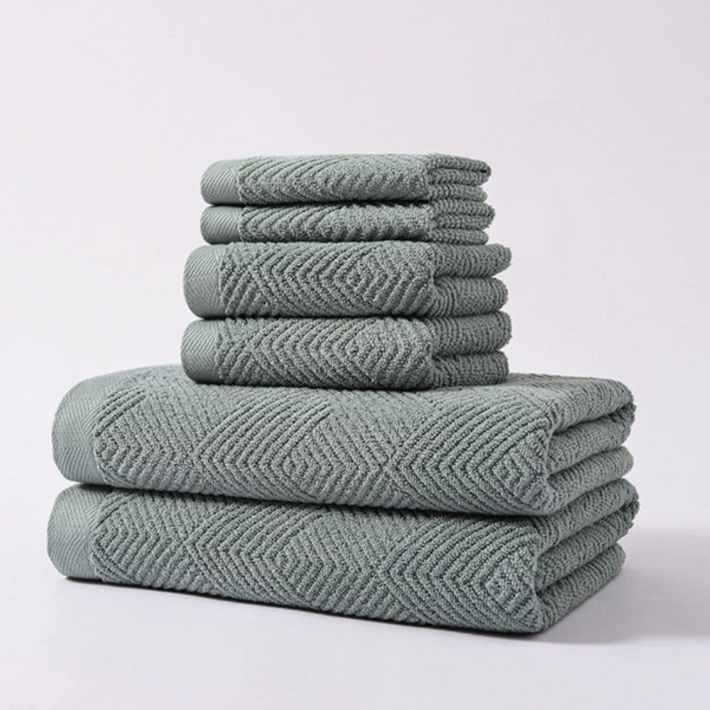 Plush Comfort Cotton Towel Collection | 6-Piece Set
