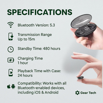 Compact Sleep Buds - Noise-Reducing Earphones for Peaceful Nights