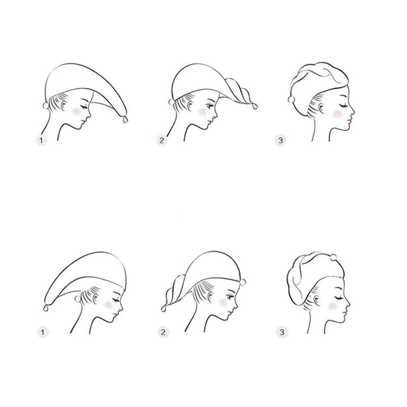 Double-Layered Quick-Dry Hair Wrap for Effortless Styling