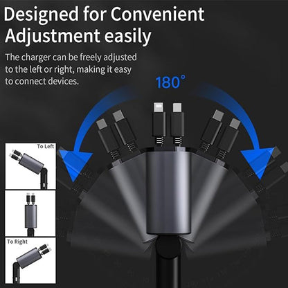 Multi-Function Mobile Charger for Cars - 4 in 1 Quick Charging