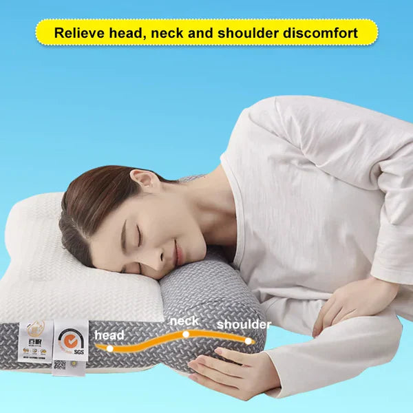 Neck Support Pillow for Back and Side Sleepers – Ergonomic Design