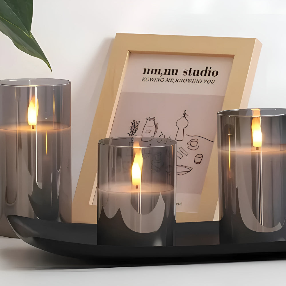 LED Candle with Timer and Remote Control - 3D Effect, Flameless