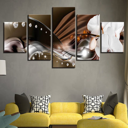 Vibrant 5-Piece Floral Canvas Art for Modern Spaces