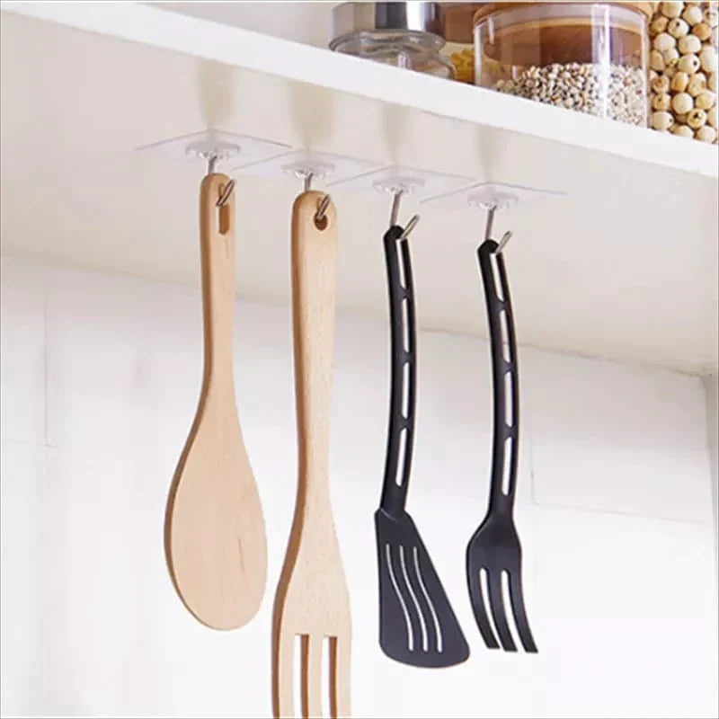 10-Pack Heavy-Duty Adhesive Wall Hooks