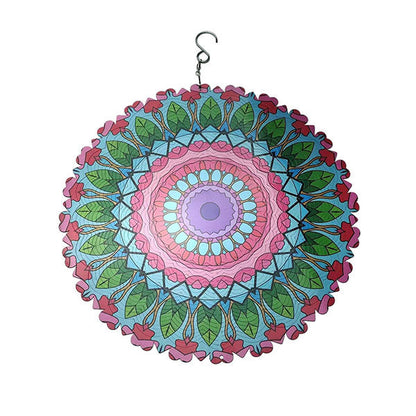Vibrant 3D Whirling Mandala Decor
