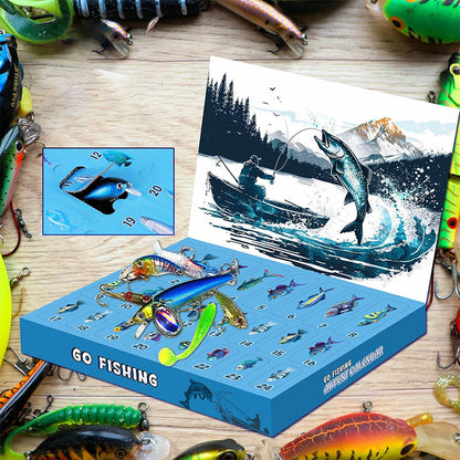 Advent Calendar with 24 Days of Fishing Rod Surprises