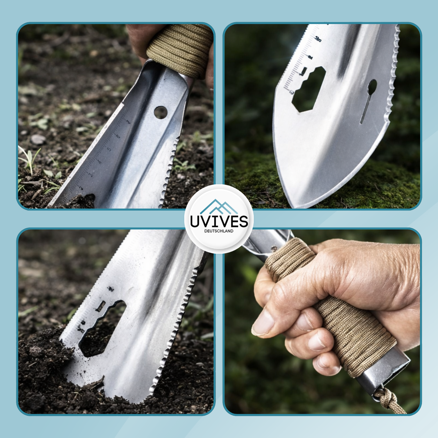 All-in-One Outdoor Tool for Easy Work - Durable Shovel
