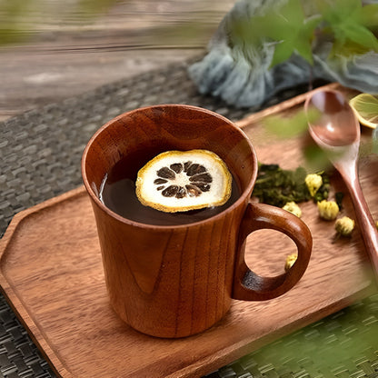 Artisan Crafted Wooden Beverage Cup