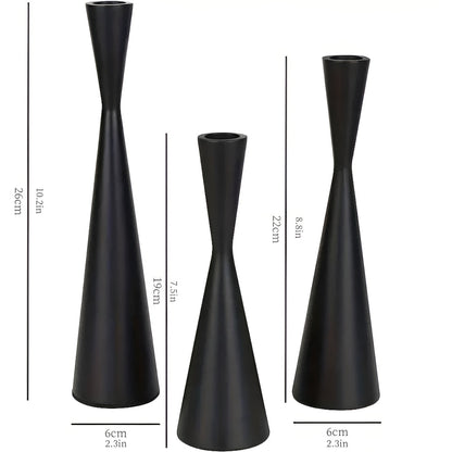 Stylish Nordic Brass Candle Holders | Set of 3