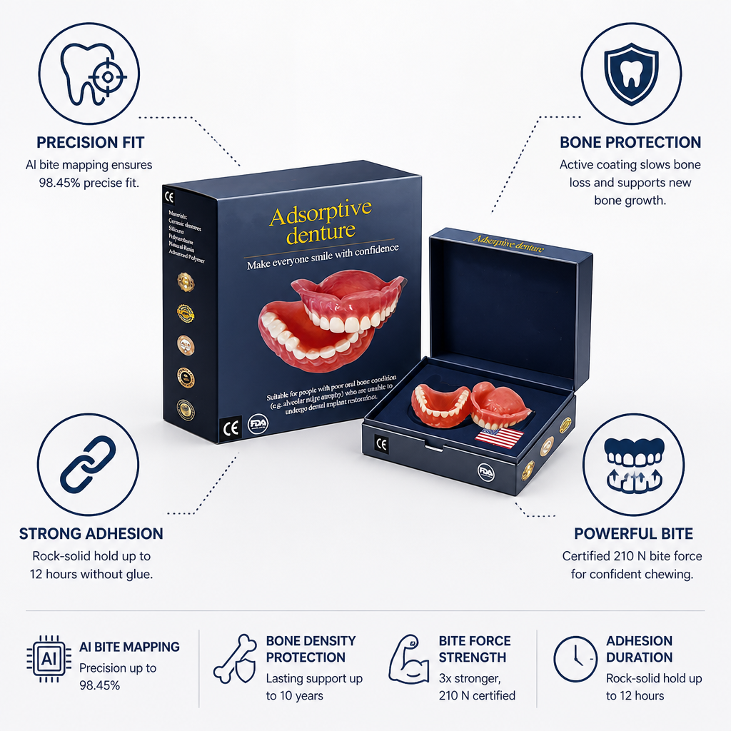 Custom-Fit Smart Dentures with Long-Lasting Hold