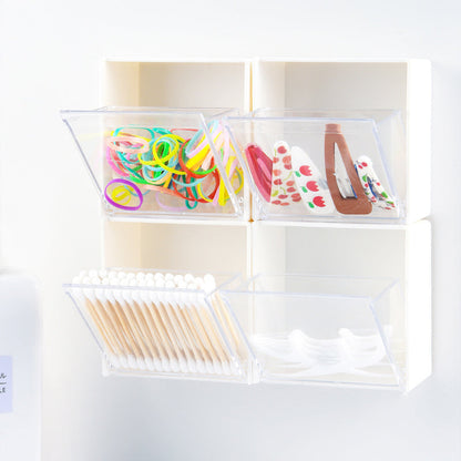 Wall-Mounted Folding Lid Storage Box
