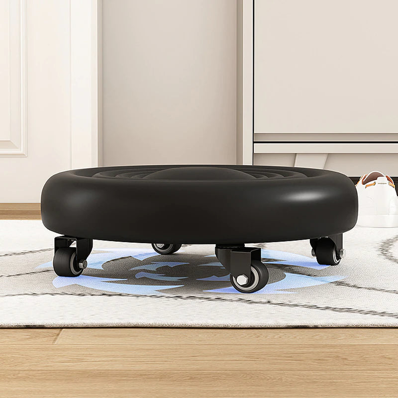 Versatile 360-Degree Rolling Stool with Smooth Mobility