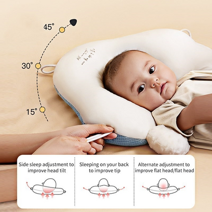 Ergonomic Baby Sleep Pillow for Healthy Rest and Head Protection