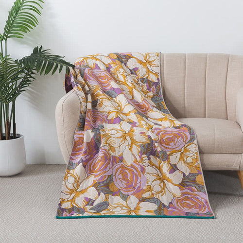 Charming Floral Cotton Bath Towel for Luxurious Comfort