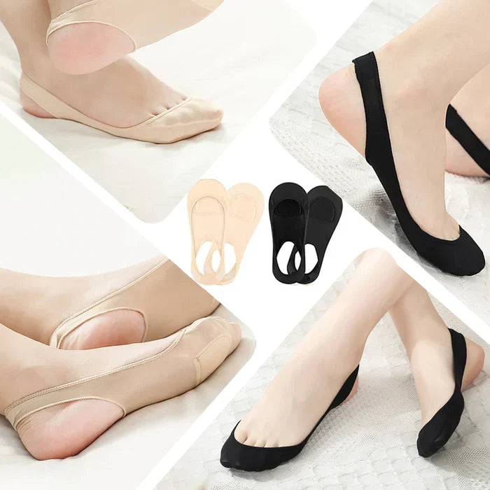 3 Pairs of Ultra-Thin Socks with Forefoot Cushions