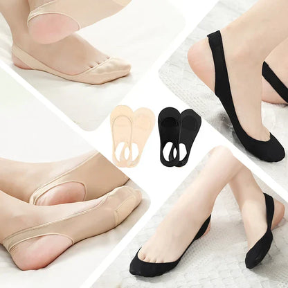 3 Pairs of Ultra-Thin Socks with Forefoot Cushions