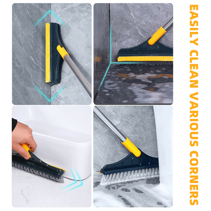 Dual-Function Floor Scrub and Cleaning Brush