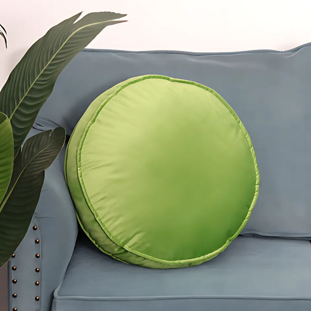 Elegant Plush Circular Pillow for Home Décor
