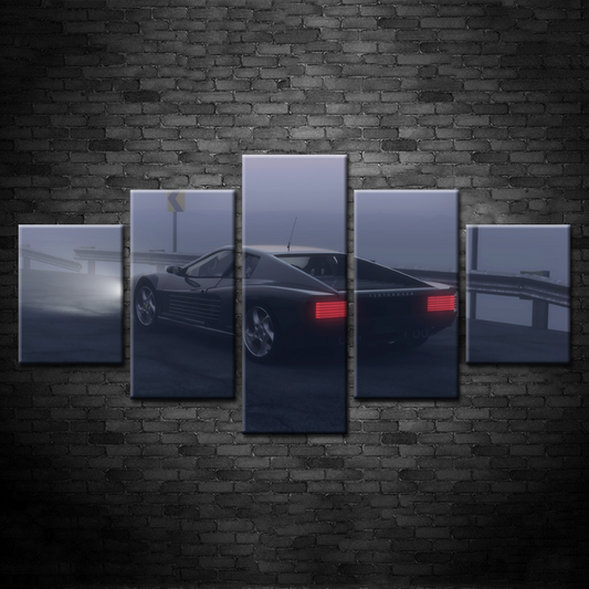 5-Piece Vintage Car Canvas Art Set for Elegant Spaces