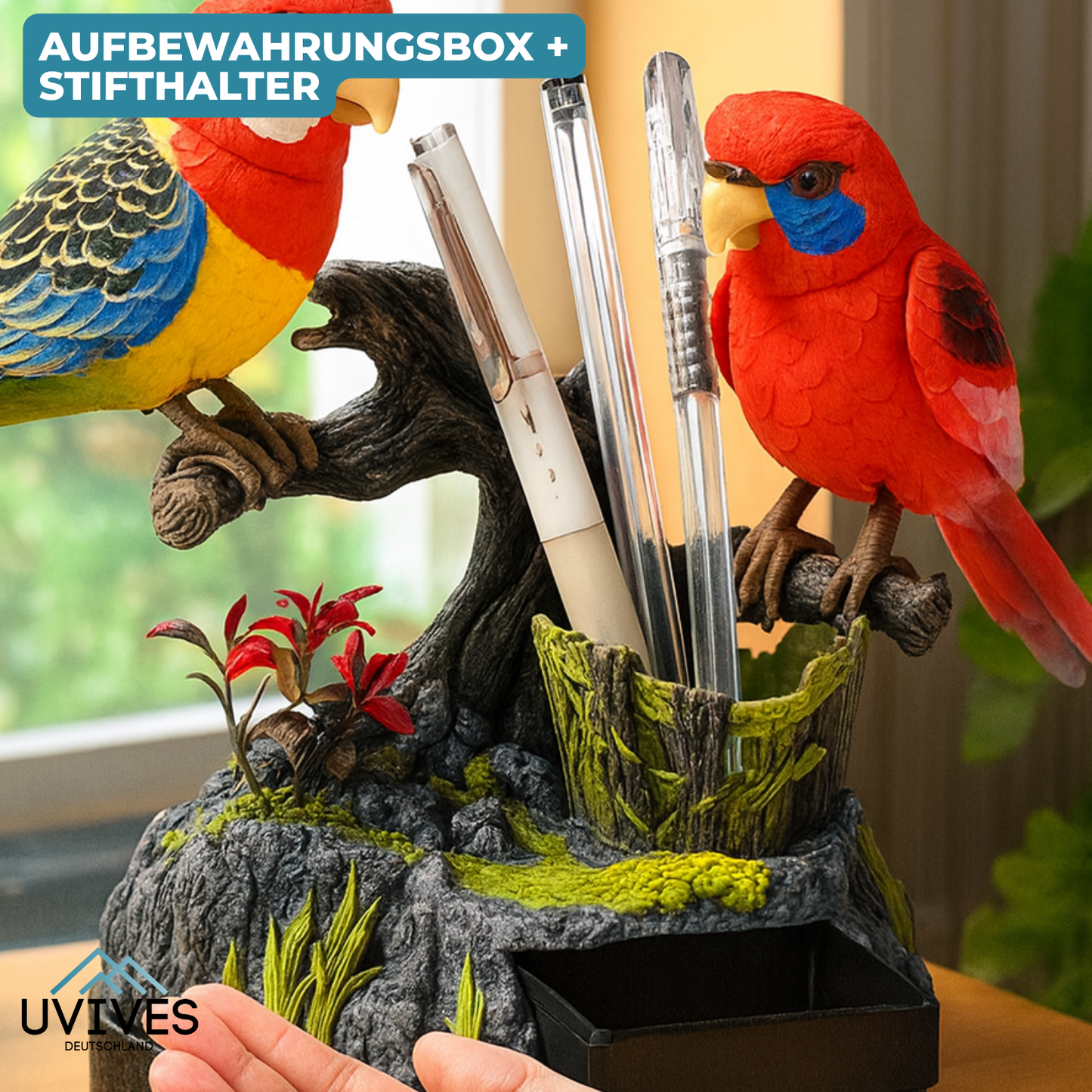 Talking Parrot for a Lively Spring Garden