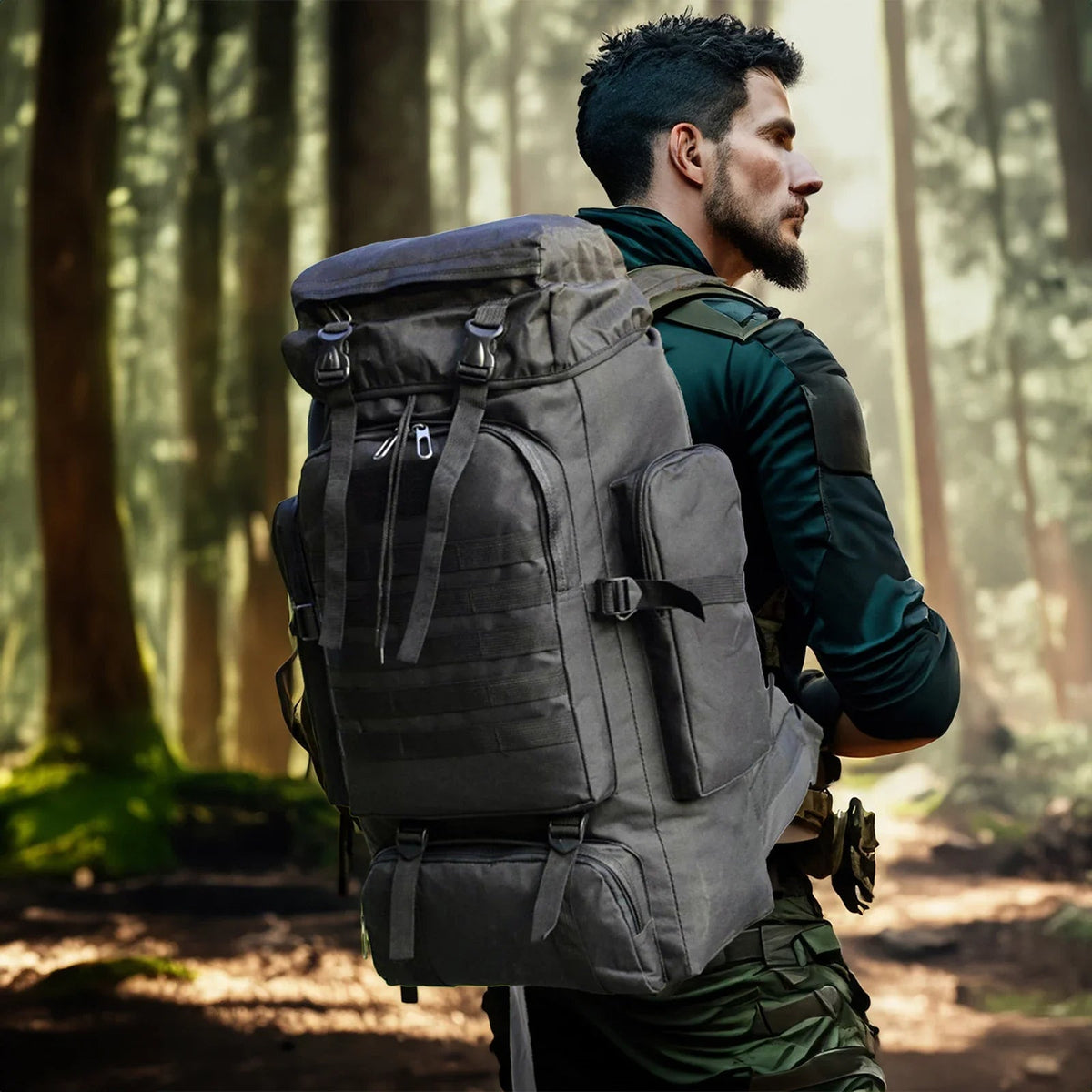 Large Outdoor Climbing and Hiking Backpack - Tactical Travel Gear