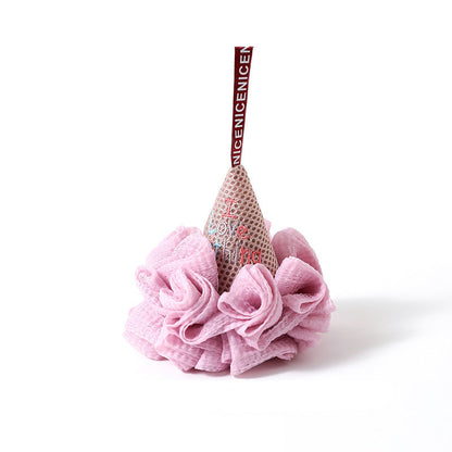 Cute Ice Cream Bath Scrub Towel Ball