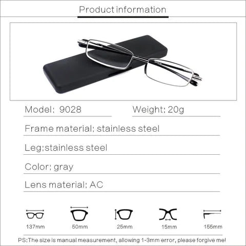 Folding Reading Glasses for Men and Women – Compact Design