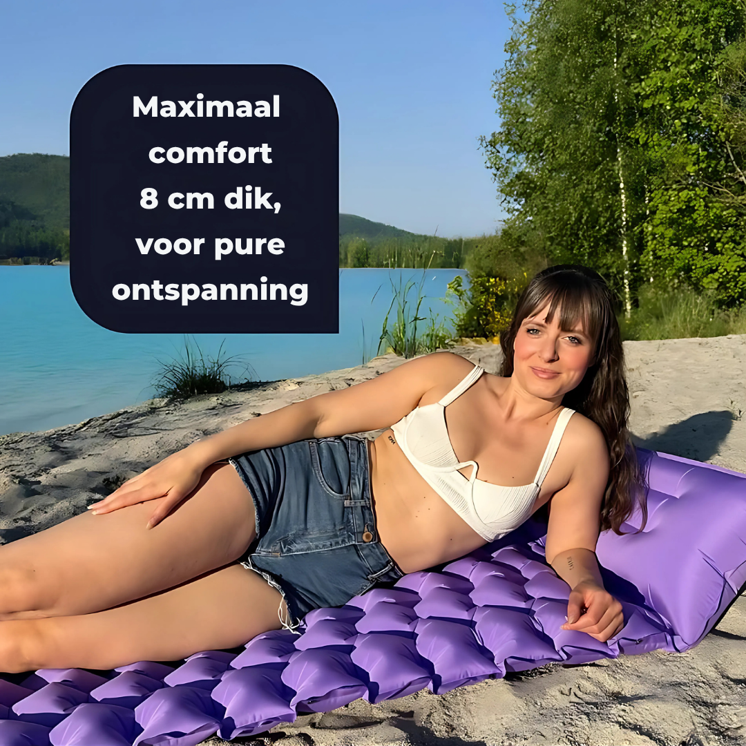 Self-Inflating Air Sleeping Mat – Lightweight, Compact, 10 cm Thickness