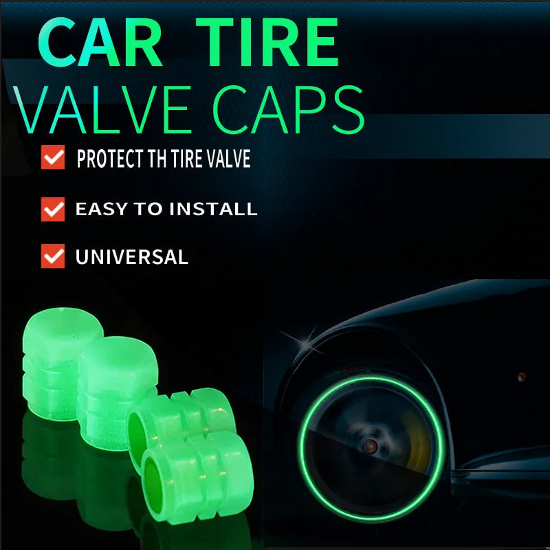 GlowRider Tire Valve Caps (Set of 8)