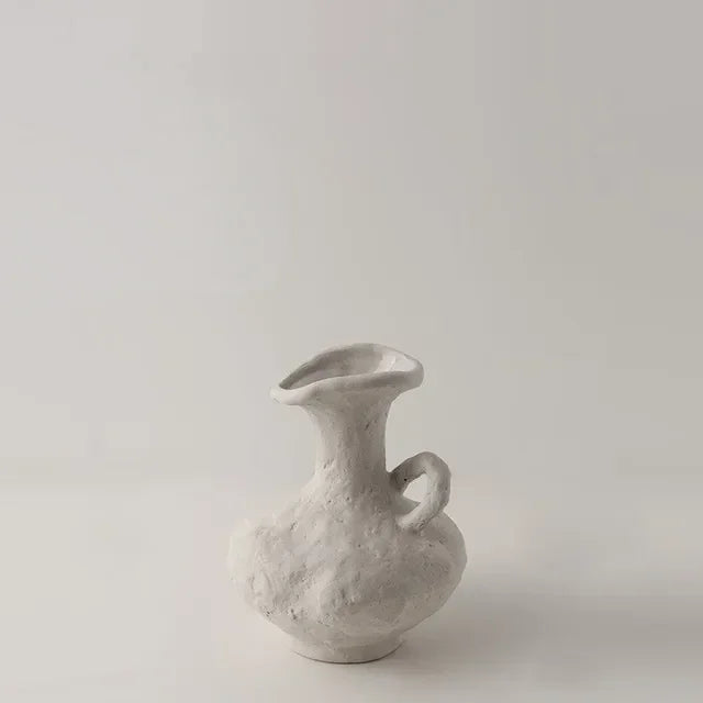 Textured Ceramic Vase for Home Decor – Minimalist Art Design