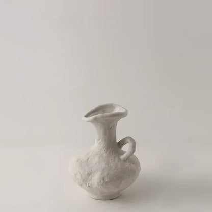 Textured Ceramic Vase for Home Decor – Minimalist Art Design