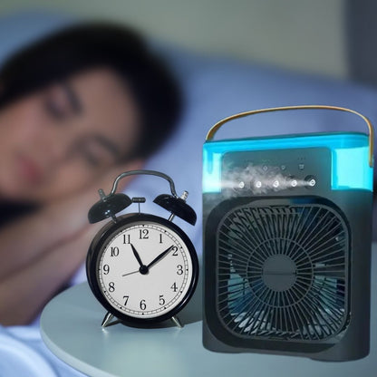 Portable 3-in-1 Air Cooler and Humidifier with Adjustable Fan Speeds